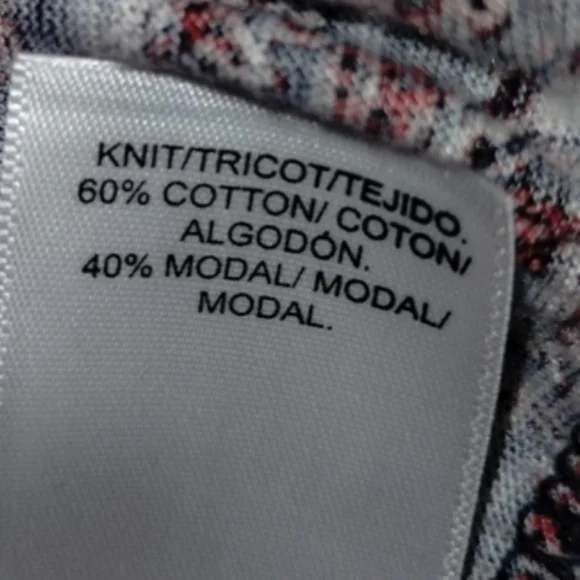 Licky Brand knot waist top short sleeve, size M, cotton blend New - Picture 2 of 10